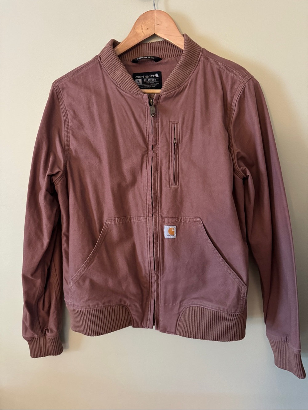 Carhartt Womens Brown Bomber Jacket - Lightweight